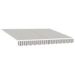 vidaXL Zamjensko platno za tendu Svijetlo siva i bijela. 4 × 3,5 m