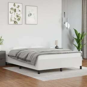 Okvir za krevet bijela 140x200 cm od umjetne kože