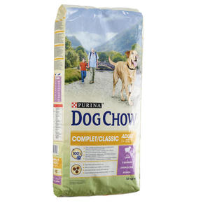 Hrana za odrasle pse Dog Chow Complete Classic janjetina 14 kg