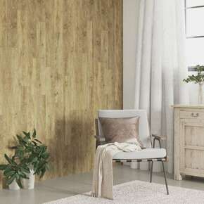 vidaXL Zidne ploče s izgledom drva smeđe od PVC-a 4