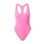 Calvin Klein Swimwear Jednodijelni kupaći kostim roza / roza / bijela