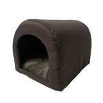 GO GIFT Dog and cat cave bed - brown - 40 x 33 x 29 cm