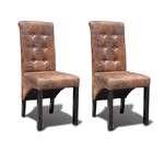 vidaXL Set od 2 visokokvalitetne blagovaonske stolice