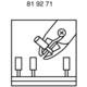 Knipex Elektronika: bočni rezač 77 12 115 izvedba okrugla glava, s fasetom i stezaljkom za žicu