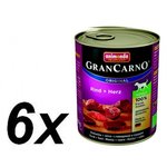 Animonda mokra hrana za odrasle pse Grancarno, govedina i srce, 6 x 800 g