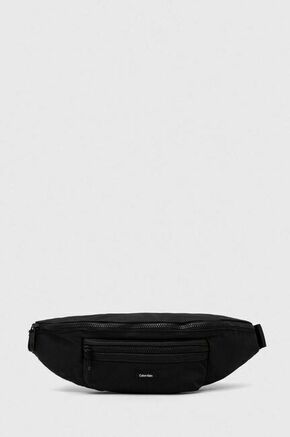 Calvin Klein Pojasna torbica 'ESSENTIAL' crna / bijela