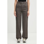 Vunene hlače MM6 Maison Margiela smeđa S62KB0247.M35636.001F