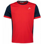 Majica za dječake Head Davies T-Shirt B - red/dark blue