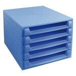 Set ladica Multiform the Box, 5 otvorenih ladica , Svijetlo plava