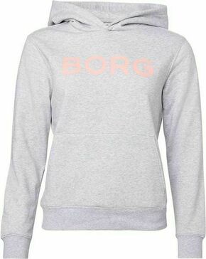 Ženski sportski pulover Björn Borg Logo Hoodie - light grey melange