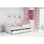 Drveni dječji krevet Julia Klasik s ladicom 160*80 - bijeli
