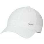 Kapa za tenis Nike Dri-Fit Club Unstructured Metal Swoosh Cap - white/metallic silver