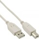 Kabel HQ, USB 2.0 A (M) na USB 2.0 B (M), 1.8m