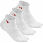 Čarape za tenis Wilson Men's Quarter Sock 3 - white