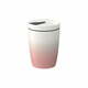 Ružičasto-bijela porculanska termo šalica Villeroy &amp; Boch Like To Go, 290 ml