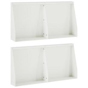 Zid za zadržavanje 4 kom. 40 x 12 x 30 cm Čelik Bijela