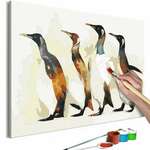 Slika za samostalno slikanje - Penguin Family 60x40