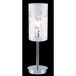 ITALUX MTM1673-1 | Sense Italux stolna svjetiljka 48cm sa prekidačem na kablu 1x E27 crno, krom