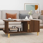 Stolić za kavu Smeđa hrasta 90x50x40 cm konstruirano drvo