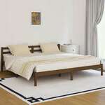 vidaXL Okvir za krevet od masivne borovine 200x200 cm smeđa boja meda