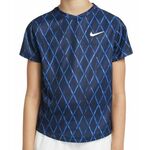 Majica za dječake Nike Court Dri-Fit Victory SS Top Printed - obsidian/white