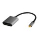 LOGILINK USB 3.2 Gen1 Type-C adapter C/M to DP/F 4K alu 0.15 m crna i siva