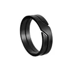 RNR Snake Black, prsten od nehrđajućeg čelika