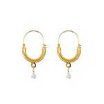 Tradicionalni nakit Konavoske Mini naušnice - Yellow Gold Pozlata 24K - Zlatna