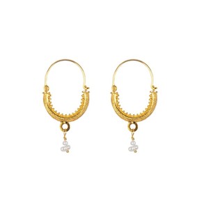 Tradicionalni nakit Konavoske Mini naušnice - Yellow Gold Pozlata 24K - Zlatna