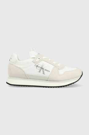 Tenisice Calvin Klein Jeans Runner Sock Laceup Ny-Lth Wn YW0YW00840 Bright White YAF