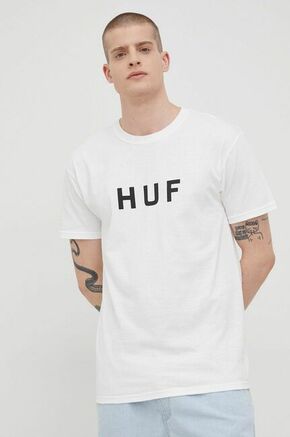 Pamučna majica HUF boja: bijela