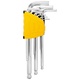 Set dugih imbus ključeva 1,5-10 mm Deli Tools EDL3088 (srebrni)