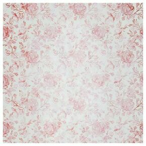 Click Props Background Vinyl with Print Faded Roses Pink 1