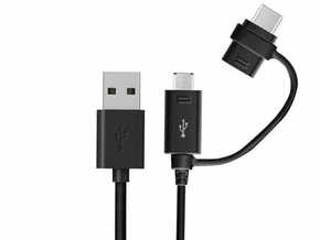 Samsung podatkovni kabel EP-DG950DBE Combo Type C ili MicroUSB na (USB)