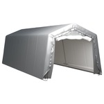 vidaXL Skladišni šator 300 x 750 cm čelični sivi