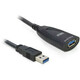 DELOCK USB 3.0 Produžni kabel Crno 5m 83089