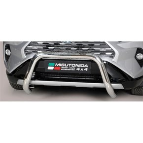 Misutonida Bull Bar Ø76mm inox srebrni za Toyota Rav 4 Hybrid 2019 s EU certifikatom