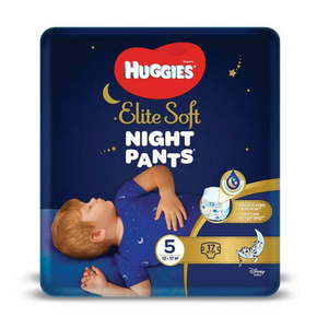 Huggies gaćice s pelenama Elite Soft Pants Over Night vel. 5