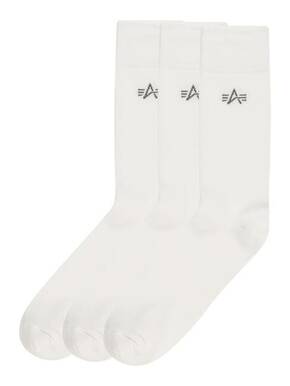 ALPHA INDUSTRIES Čarape bazalt siva / bijela