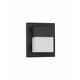 NOVA LUCE 9060205 | Leto Nova Luce zidna svjetiljka pravotkutnik 1x LED 1208lm 3000K IP65 crno mat, opal
