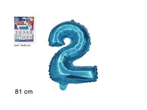 Balon folijski broj 2 plavi