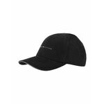 Pamučna kapa sa šiltom Tommy Hilfiger boja: crna, s aplikacijom - crna. Kapa s šiltom u stilu baseball iz kolekcije Tommy Hilfiger. Model izrađen od tkanine s aplikacijom.