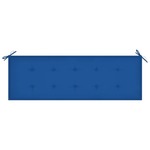 vidaXL Jastuk za vrtnu klupu kraljevski plavi 150x50x4 cm od tkanine