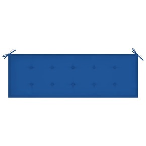VidaXL Jastuk za vrtnu klupu kraljevski plavi 150x50x4 cm od tkanine