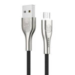 USB na Micro USB kabel Vipfan Fingerprint Touch Z04, 3A, 1.2m (crni)