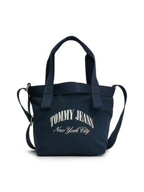 Tommy Jeans Shopper torba mornarsko plava / bijela