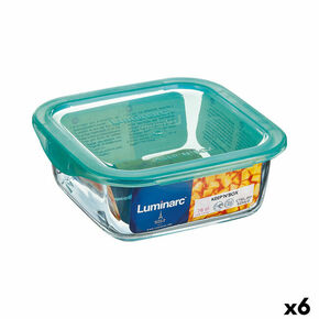 Kvadratna Kutija za Ručak s Poklopcem Luminarc Keep'n Lagon 10 x 5