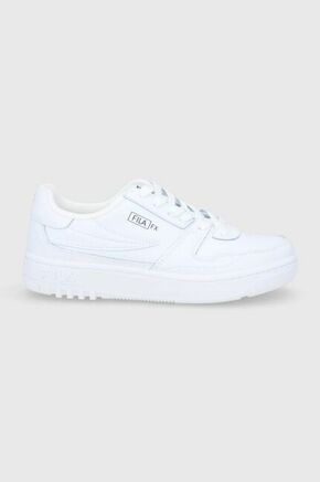 Kožne cipele Fila Fxventuno boja: bijela - bijela. Cipele iz kolekcije Fila. Model izrađen od prirodne kože.