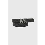 Dvostrani kožni remen Michael Kors za muškarce, boja: crna - crna. Remen iz kolekcije Michael Kors. Model izrađen od prirodne kože.