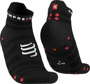 Compressport Pro Racing Socks v4.0 Ultralight Run Low Black/Red T4 Čarape za trčanje